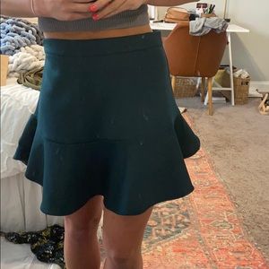 Piperlime Dark Green frilly Skirt